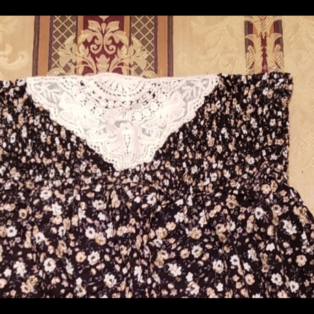 Cute Strapless Blouse sz XL